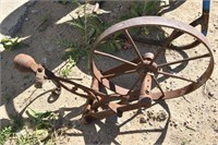 Antique Metal Wheel with Pieces
