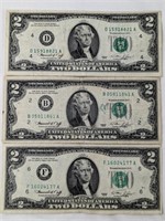 1976 $2 USA BANK NOTES