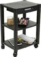 Mind Reader 3-Shelf Printer Cart, Stand with Whee