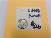 1952 silver dime