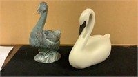 Wooden Swan & Tin Duck