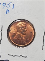 Uncirculated 1951-D Wheat Penny