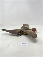 Folk Art Wooden Pheasant