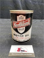 Cardboard Northland Oil can