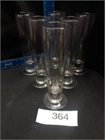 6 Libby 3823 14oz. Tall Beer Glasses