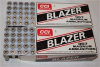 100 Rounds CCI Blazer .357 Magnum