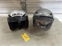 Pair of HJC Helmets