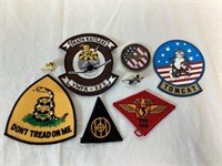 Air Force and Other Patches, Sticker, Pins, Coin