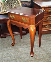 Queen Anne 1 Drawer Table 28"h,20"w