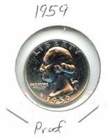 1959 Proof Washington Silver Quarter
