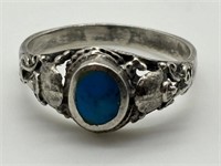 Vintage Sterling Turquoise Southwestern Ring