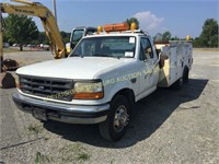 1996 FORD F-350 XL W/ FIBERGLASS UTILITY BODY 2WD