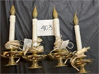 Set Of 4 Light Up Candles