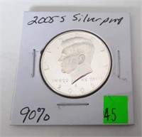 2005-S Silver Proof Kennedy Half. 90% Silver