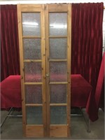 Vintage 10 Panel Bi-Fold Door c.1970s