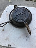 Stover cast iron waffle maker