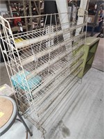 wire display rack  48" x 14" x 48"