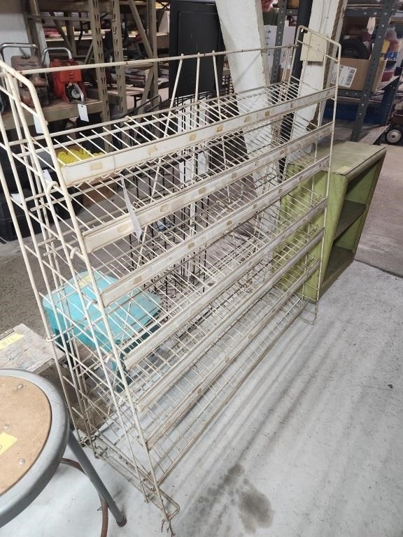 wire display rack  48" x 14" x 48"