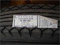 (2) Denman 6.50x20 Tires, New