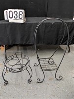 2 Metal Plant Stands