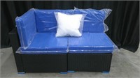PATIO CHAISE LOUNGE WITH CUSHIONS