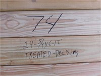 24 ~ 5/4X6X12 Treated Deck