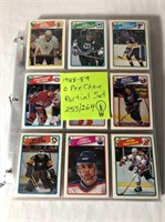 1988-89 OPC Partial Hockey Card Set