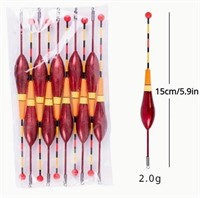 9 PIECES FLOATS FOAM FISHING SET