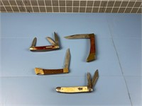 4X POCKET KNIVES W/ OLD TIMER & MORE VINTAGE