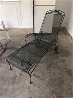 Wrouight Iron Chaise Lounge (1 of 2 available)
