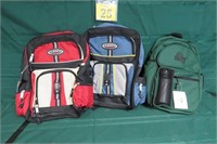3 Back Packs - New w/ Tags