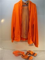 Light Orange Jacket, Cap and Gloves
