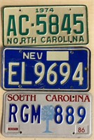 1974 North Carolina/ Nevada/ 1986 South Carolina
