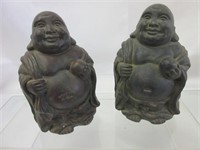 2 Buddha Figurines -Heavy