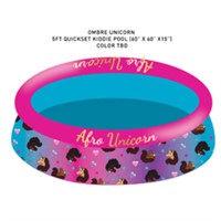 Afro Unicorn Canopy Pool – Inflatable Pool – K