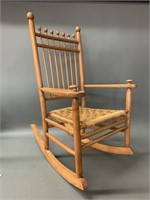 Childs Rush Seat Rocker