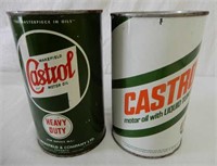 LOT OF 2 CASTROL IMP. QT. CANS