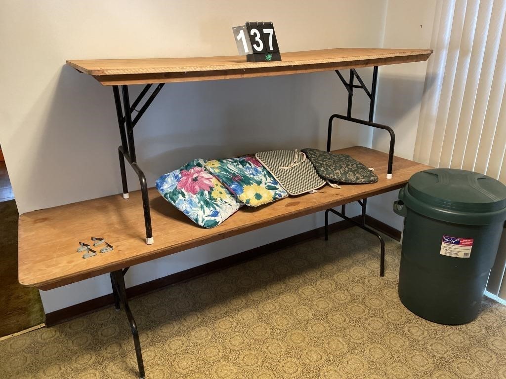 Folding Long Tables and Garbage Can