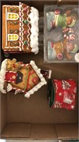 NEW lot gingerbread houses and salt & pepper