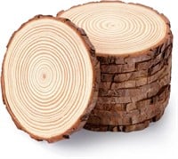 Pllieay 10Pcs 5.5-6 Inch Wood Slices,