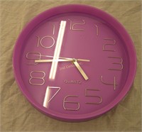 11" Purple Wall Clock