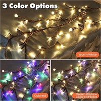 Anpro Tri-Color Artificial Willow Vine Lights with