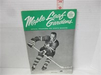 1962 MAPLE LEAFS GAME DAY PROGRAM