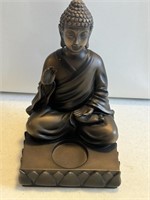 PartyLite Bronze Meditating  Resin Buddha