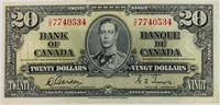 1937 Canada $20 Note VF