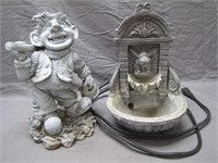 Pair of Cute Garden Statue Accessories-Not Tested