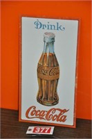 Contemporary Coca-Cola sign, 16" x 8"