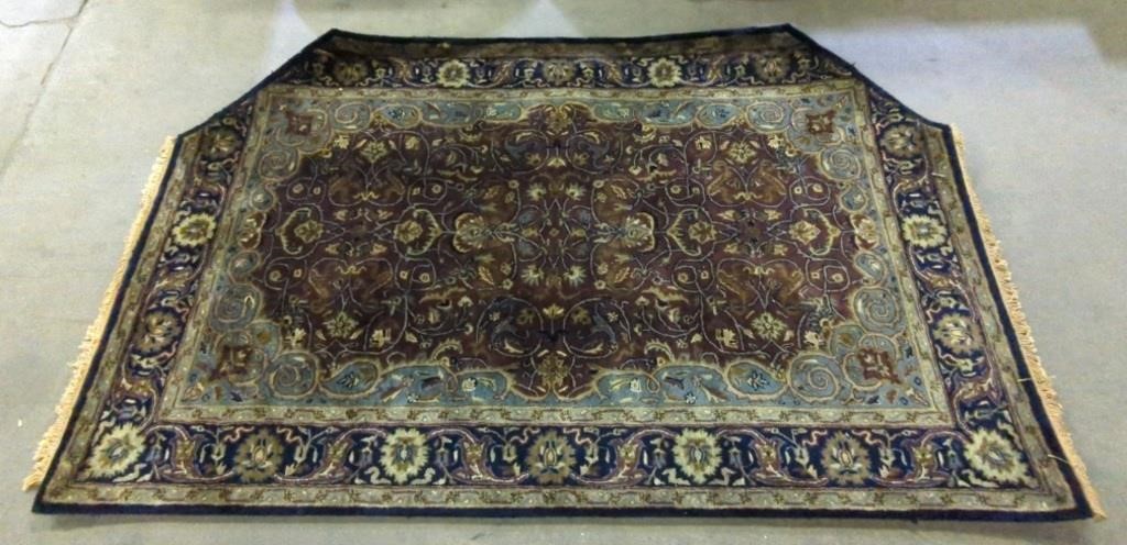 (F) Persian Wool Area Rug (103"×61") - corners