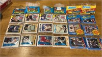 6 pkgs of sealed baseball cards 1990-1991