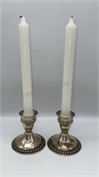 Pair candle holders - Duchin creation weighted